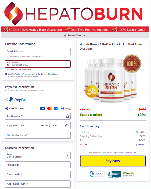hepatoburn-check-out-page
